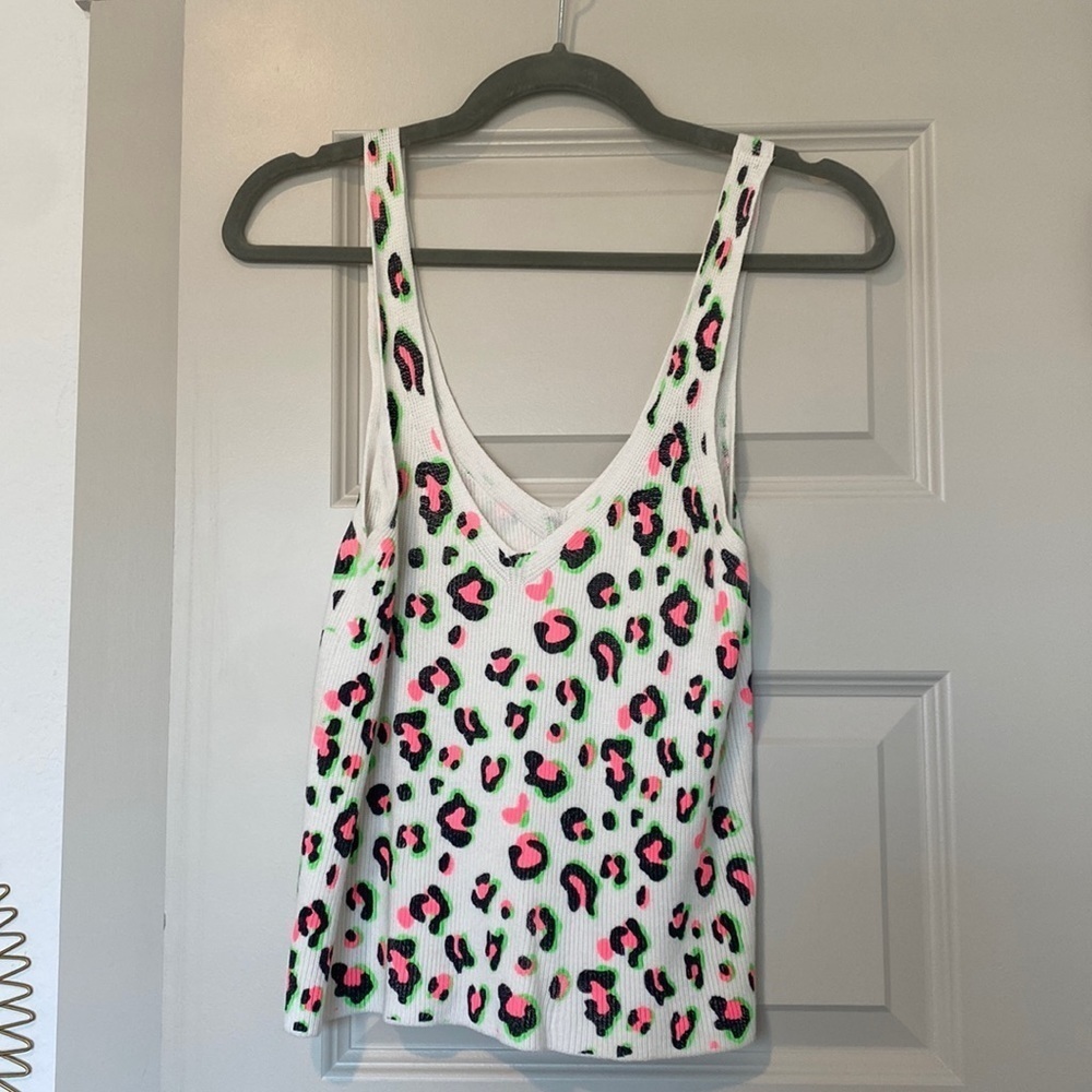 Colorful Leopard Print Top
